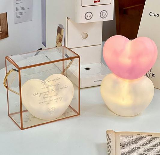 Valentine's Day Love Heart 3D LED Lamp Cute LED Cartoon Lamp